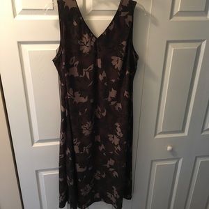 Brown Camo floral maxi dress
